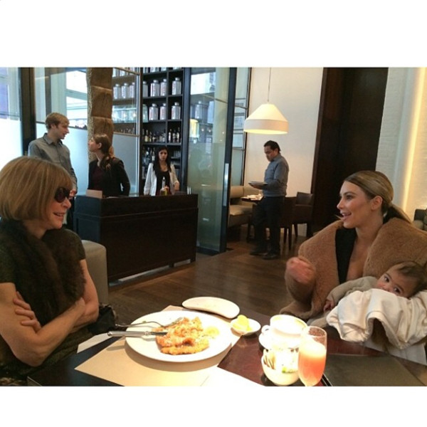 Kim Kardashian, Anna Wintour, North West, TBT Kim Kardashian, Anna Wintour, North West, TBT